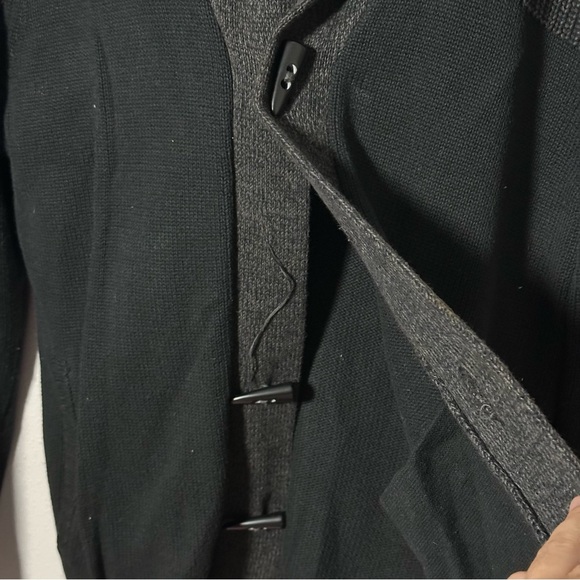 Express Men Gray Knit Winter Open Sweater Coat Size Large. - Picture 4 of 7